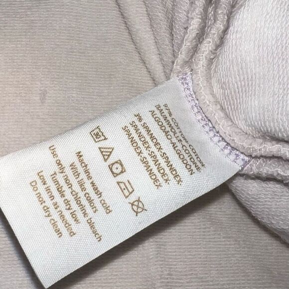 Free People Kiss Me Off-The-Shoulder Top Cream Bleach Distressed Women’s Small - Picture 7 of 12